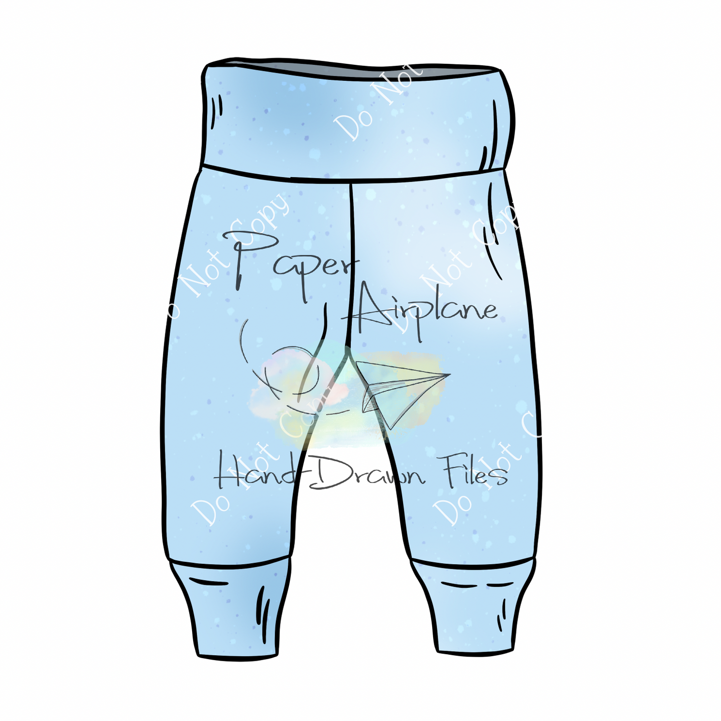 Pants Mockup (Lounge Sweats No-tie by LowlandKids)