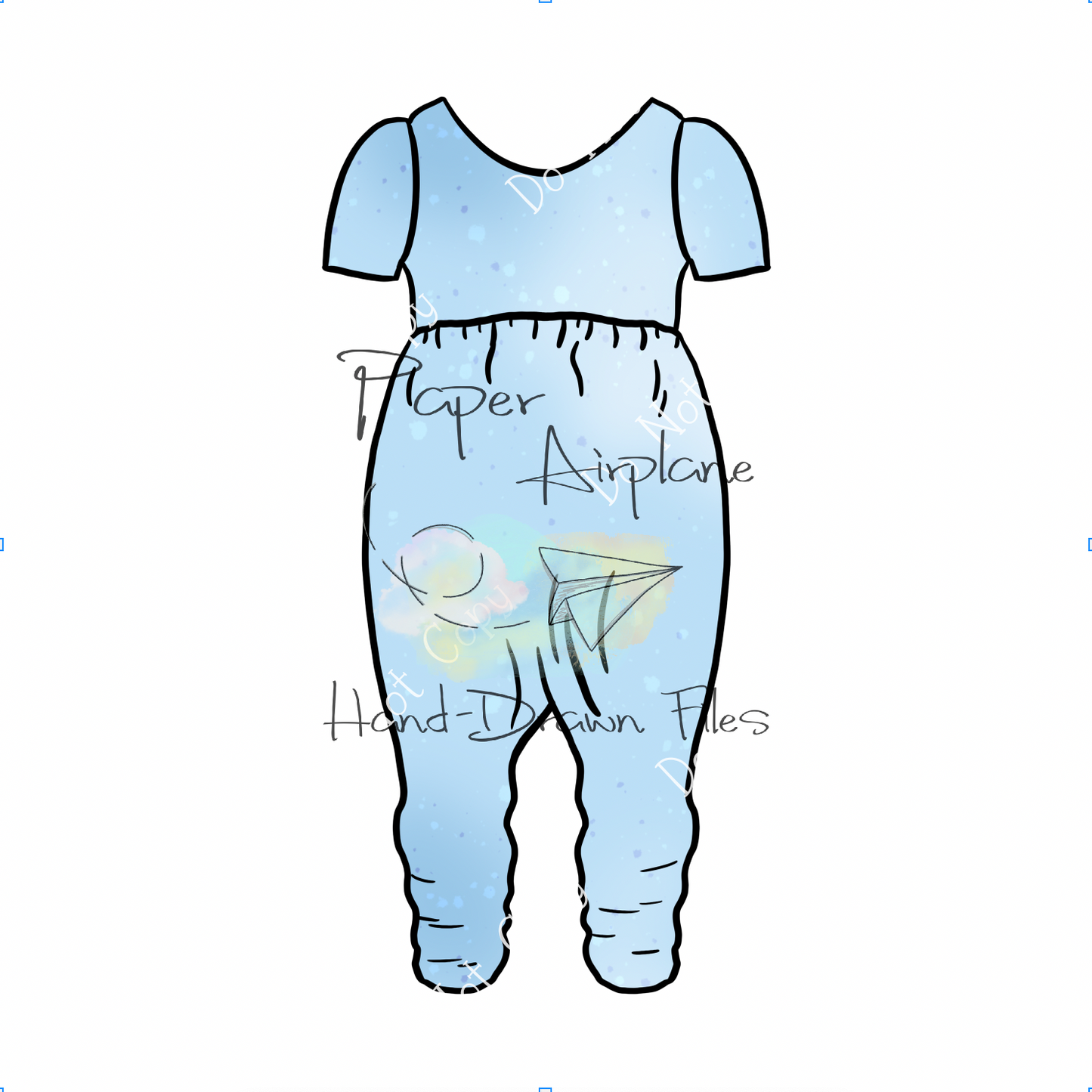 Romper Mockup (Lotus' Knit Romper Harem Pants Style Short-sleeve by CKC Patterns)