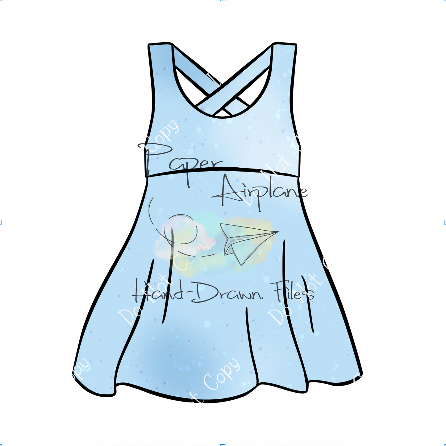 Dress Mockup (Indy Pinafore by Little Lizard King)