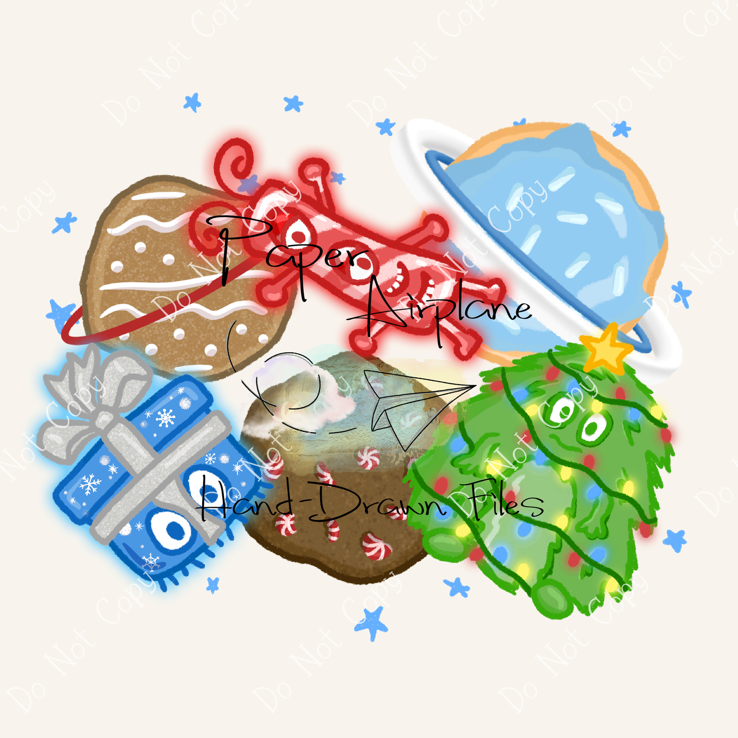 Monster Space Cookies (Christmas)