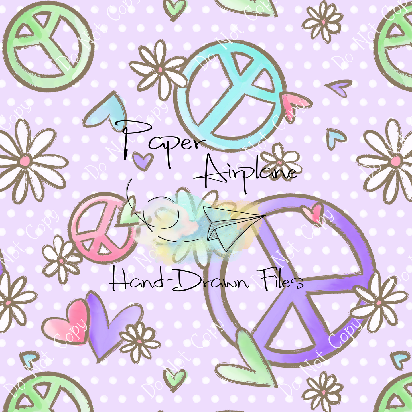 Peace Floral (Purple)