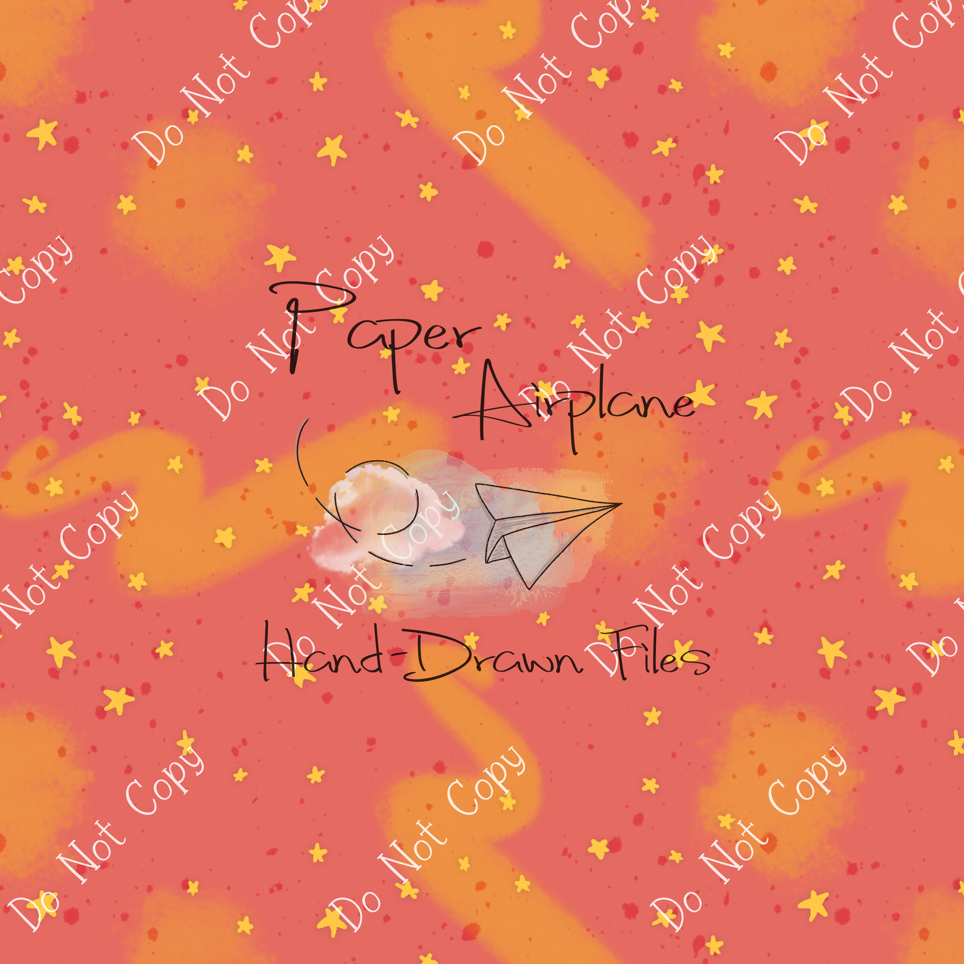 Skateboards (Fiery) Paper Airplane HandDrawn Files