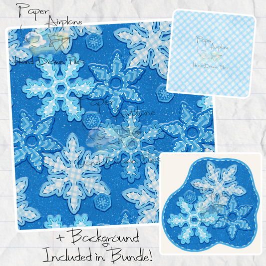 Snowflake Patches (Blue)