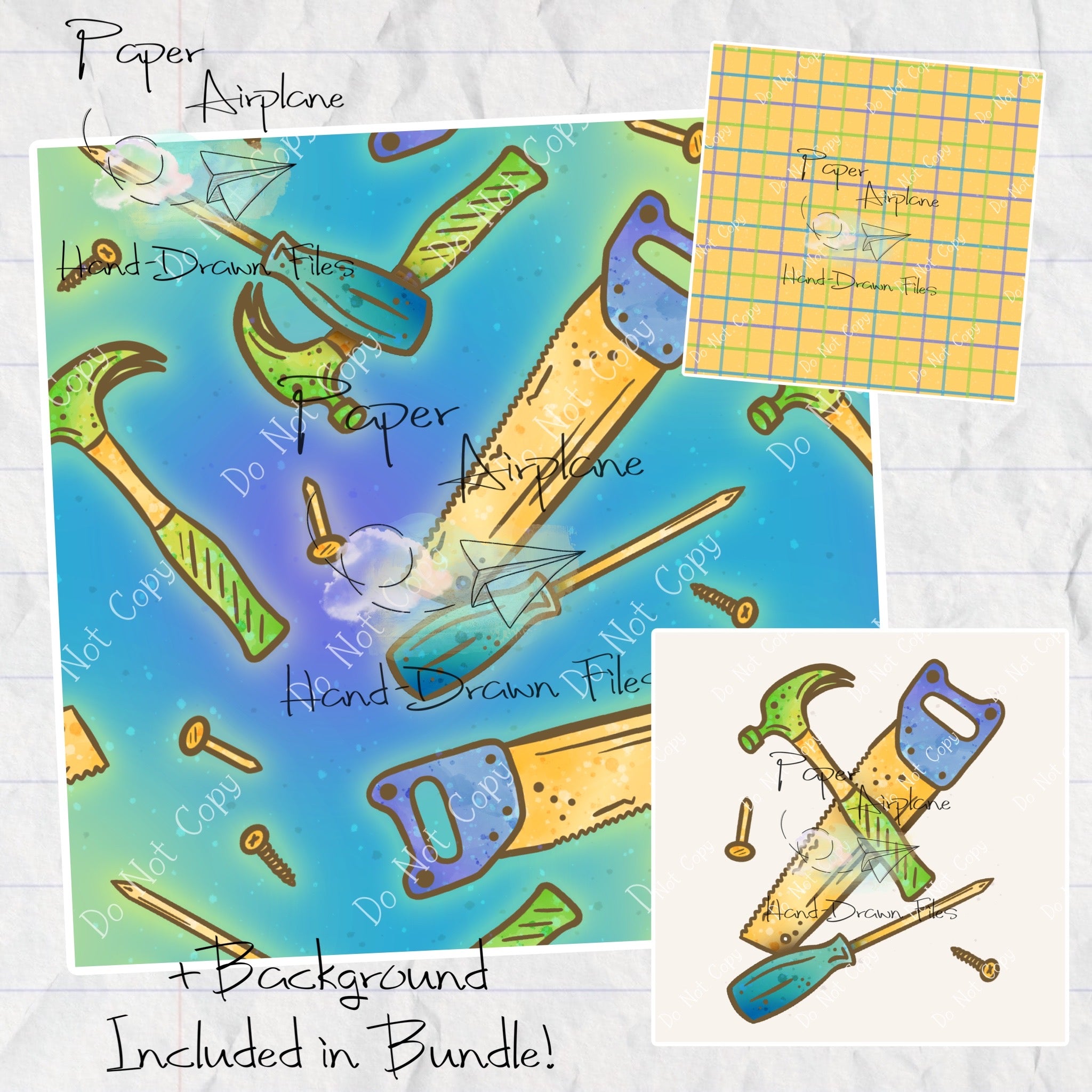 Tools (Original) – Paper Airplane Hand-Drawn Files