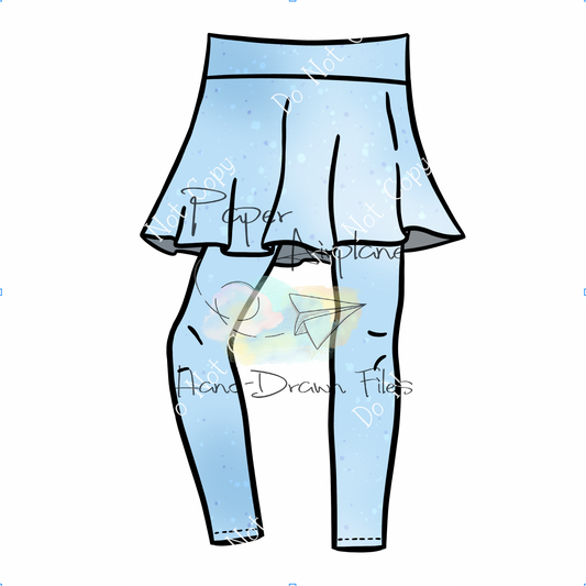 Skirt Mockup (Roxie's Skirted Leggings by The Simple Life Company)