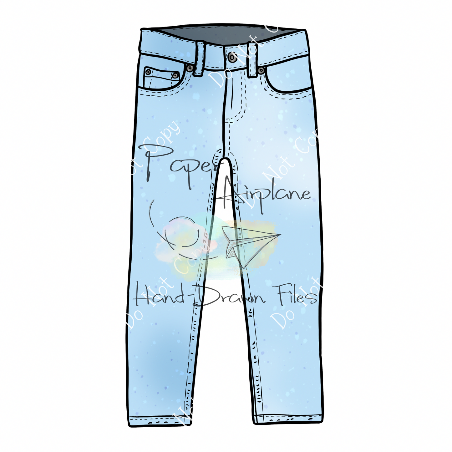 Pants Mockup (Standard Jeans Blank)