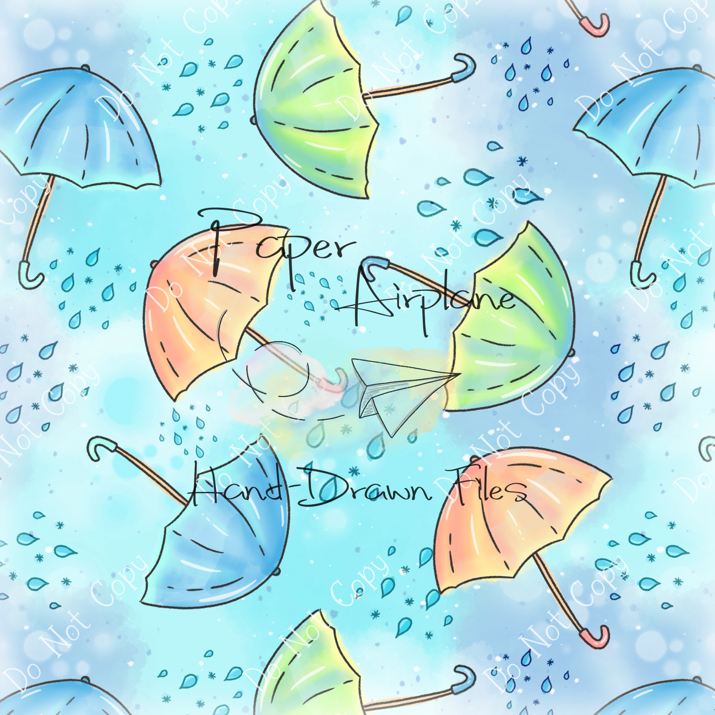 Rainy Day Umbrellas (Original)