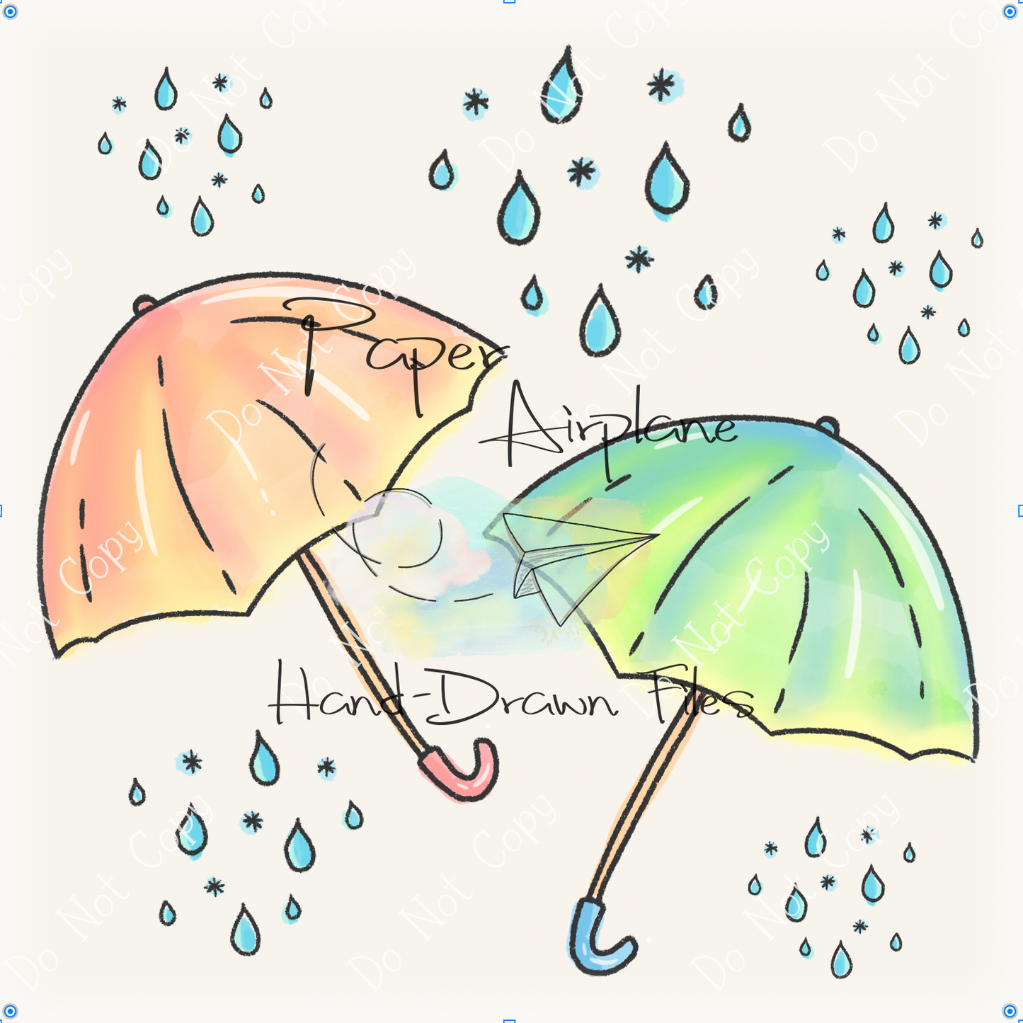 Rainy Day Umbrellas (Original)
