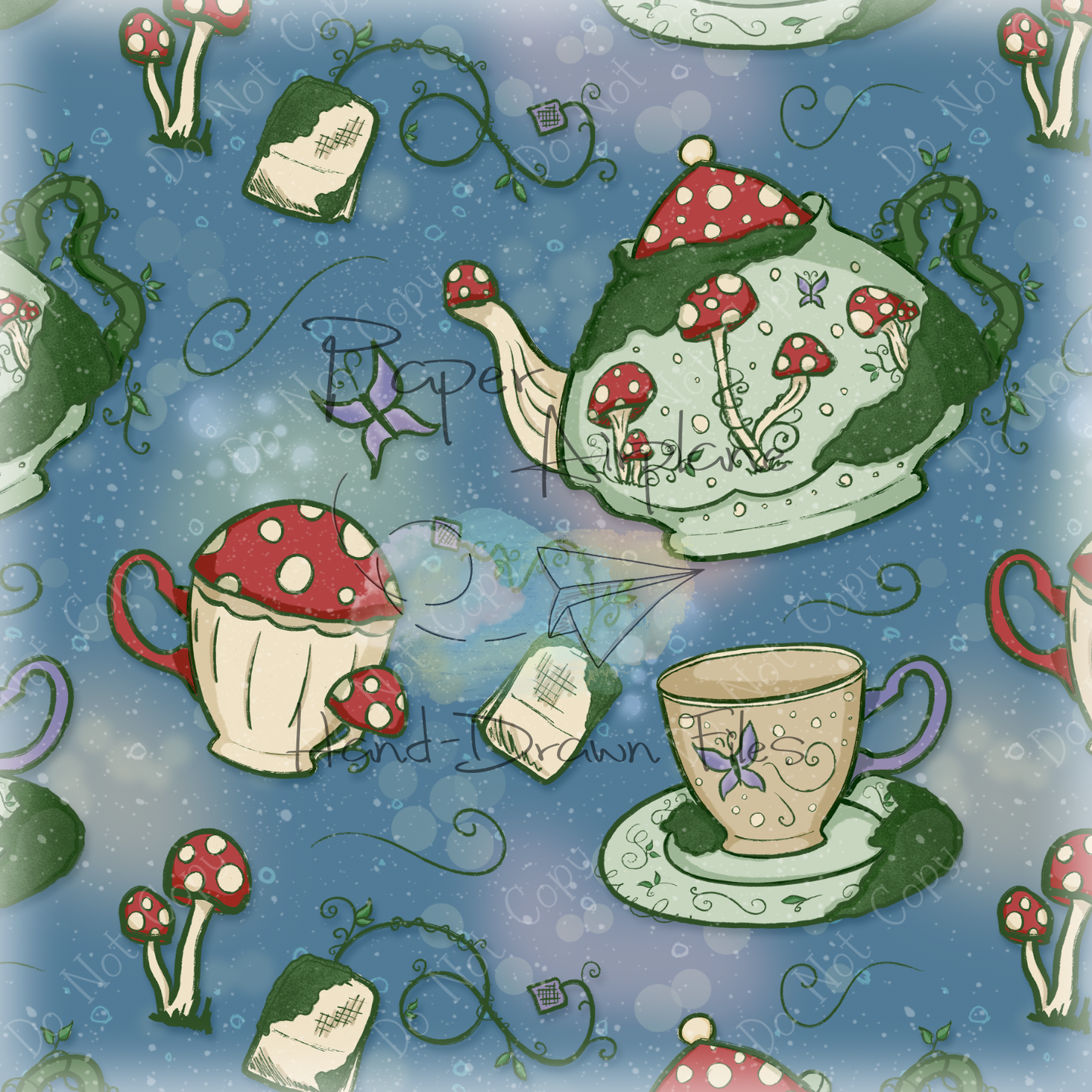 Garden Tea Party (Blue)