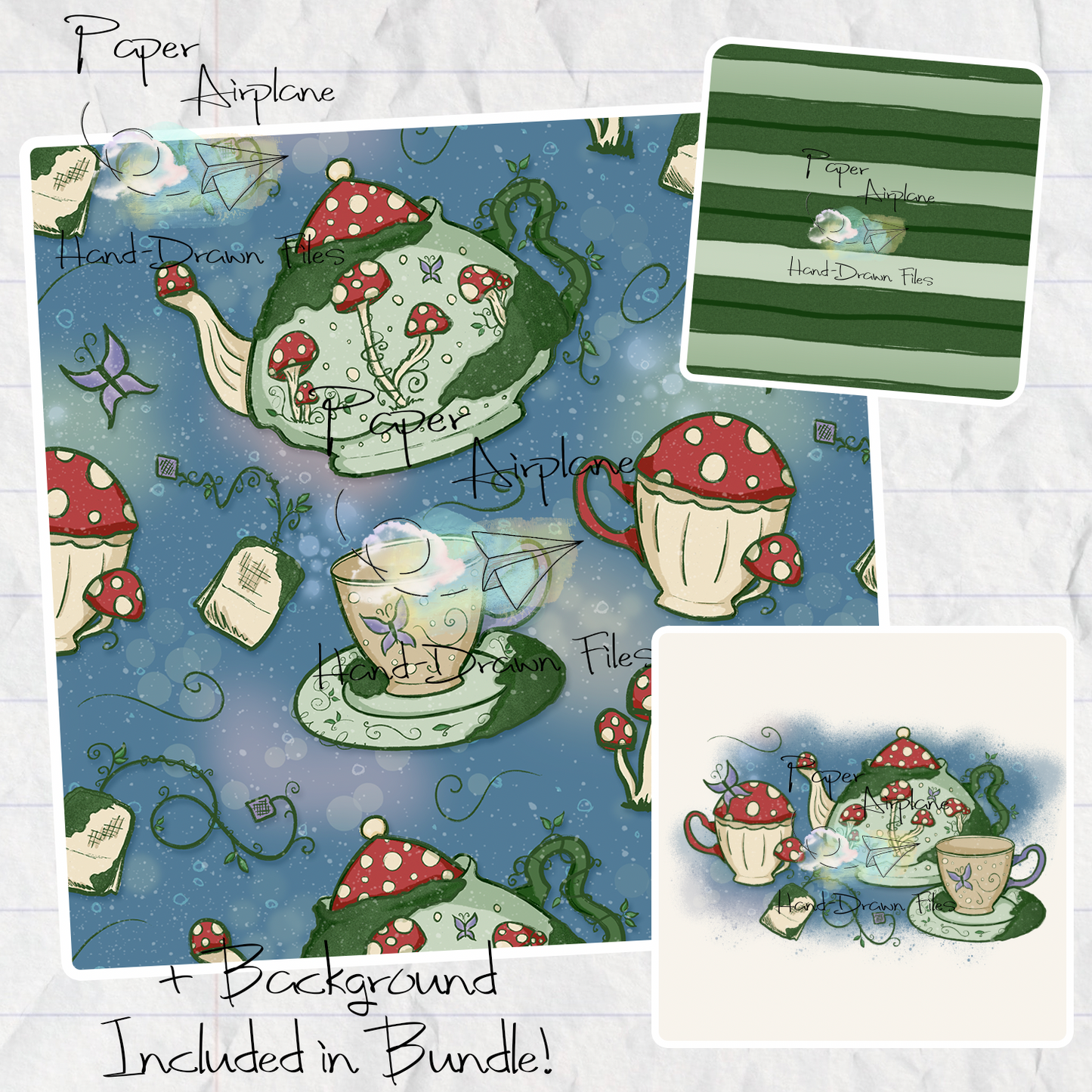 Garden Tea Party (Blue)