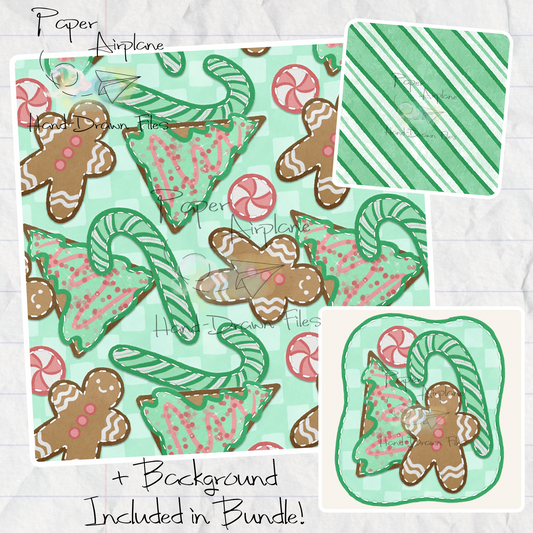 Christmas Treat Patches (Pink & Teal)