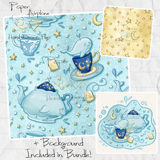 Celestial Whale Tea Set (Sparkle)