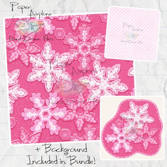 Snowflake Patches (Pink)