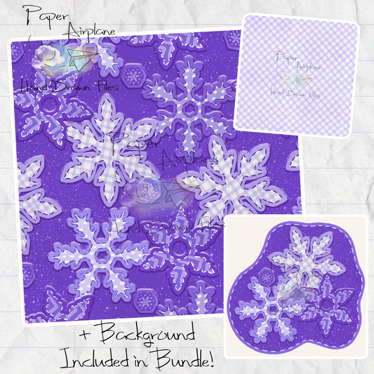 Snowflake Patches (Purple)