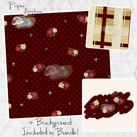 Holiday Floral Mini Dot (Red)