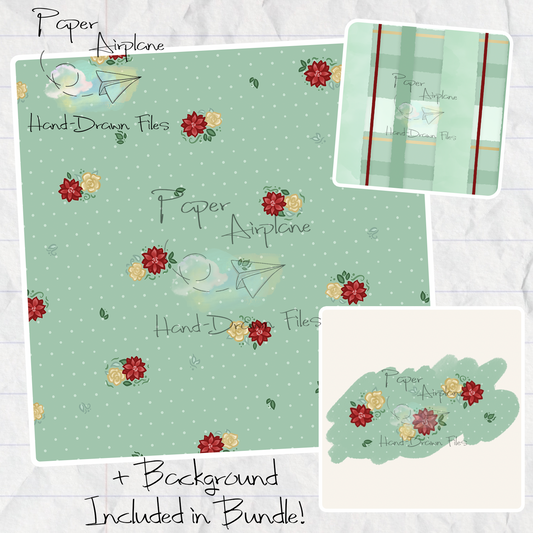 Holiday Floral Mini Dot (Sage)