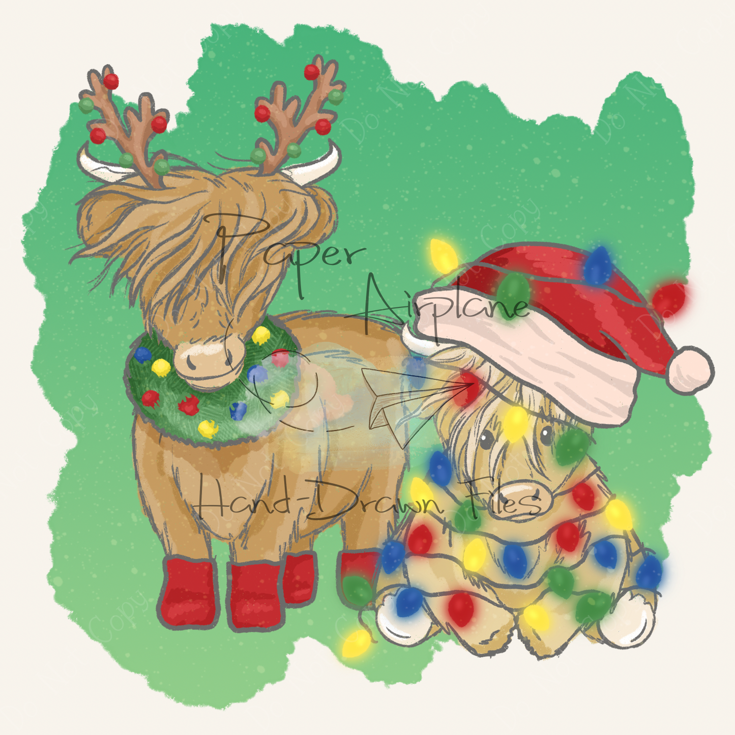 Highland Cows (Christmas)