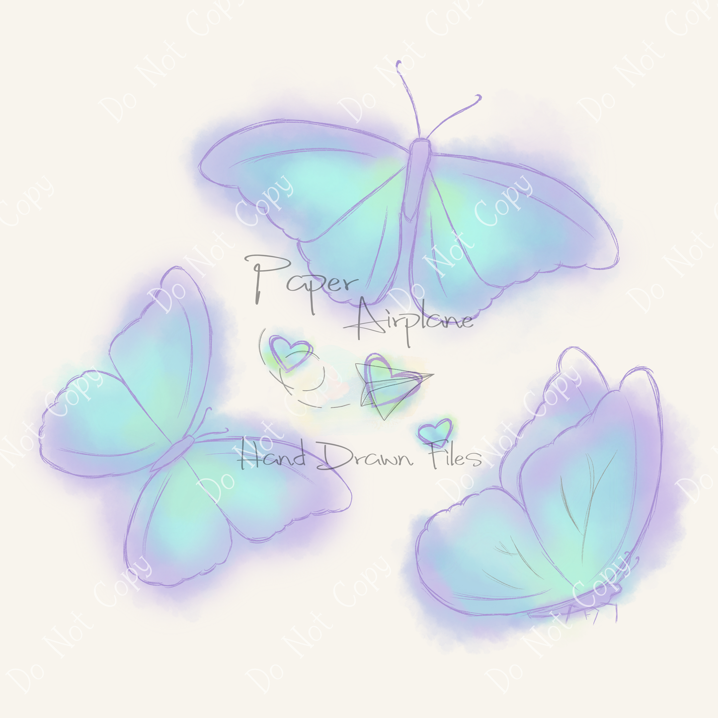 Butterflies (Cool Colors)