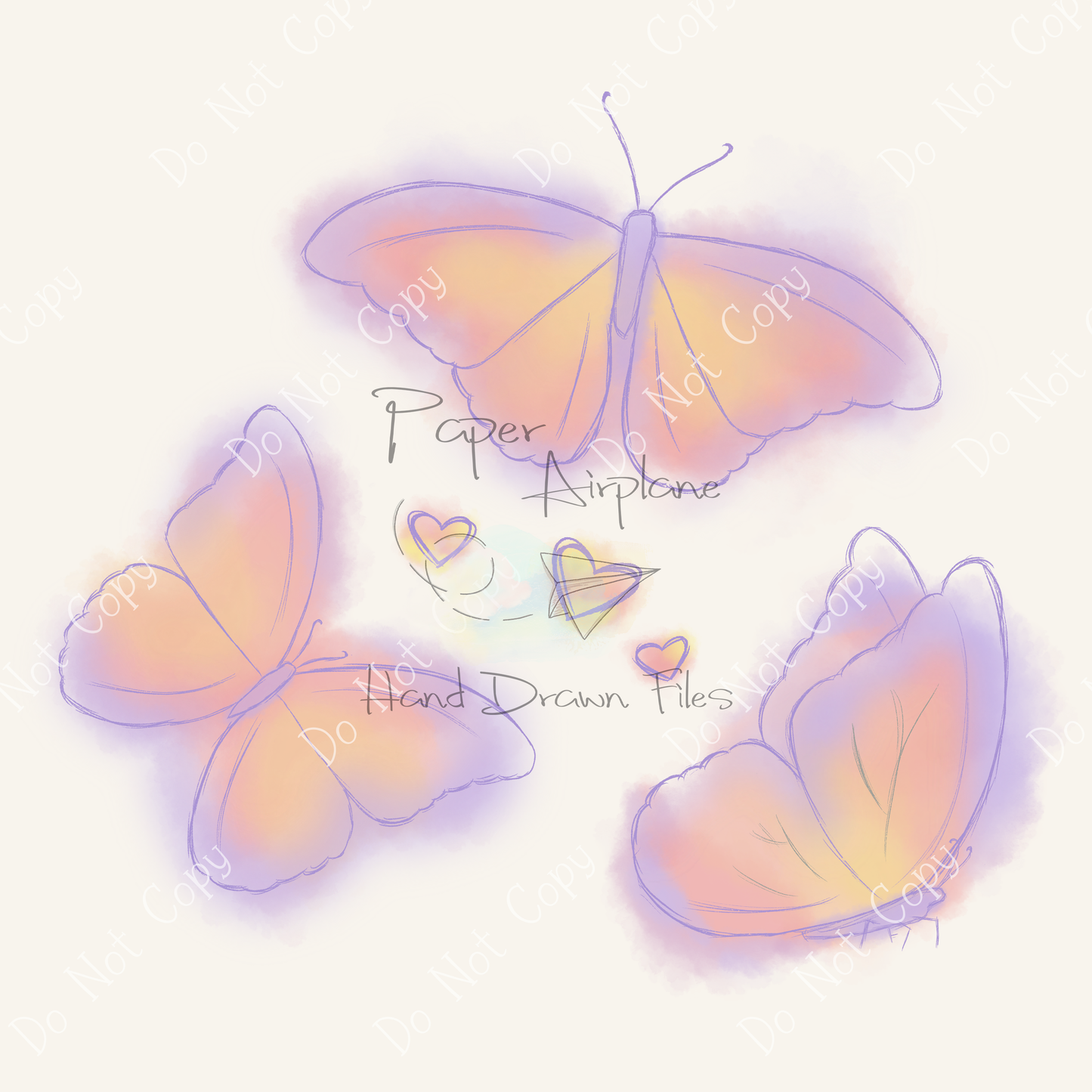 Butterflies (Warm Colors)