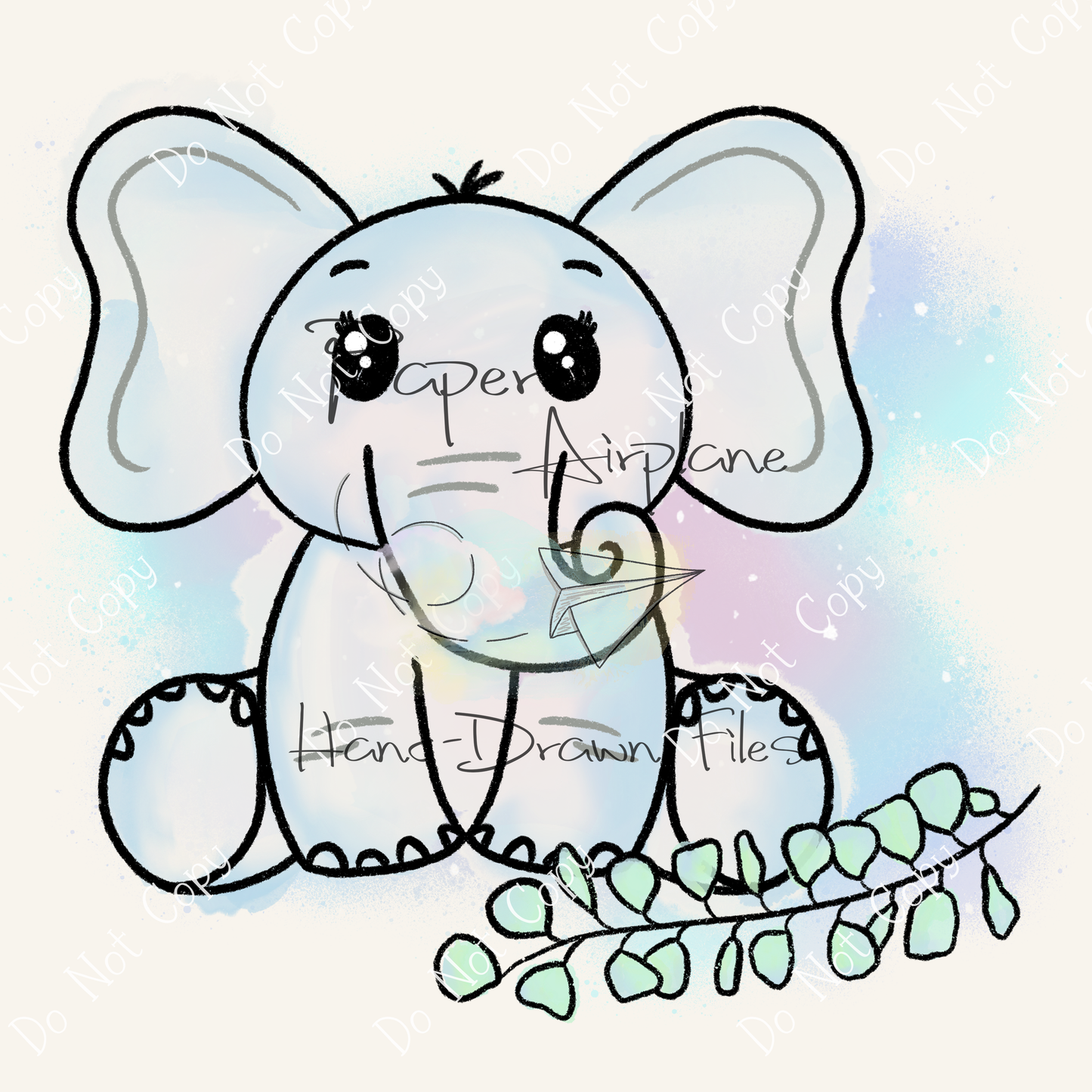 Elephants and Eucalyptus (Cotton Candy)