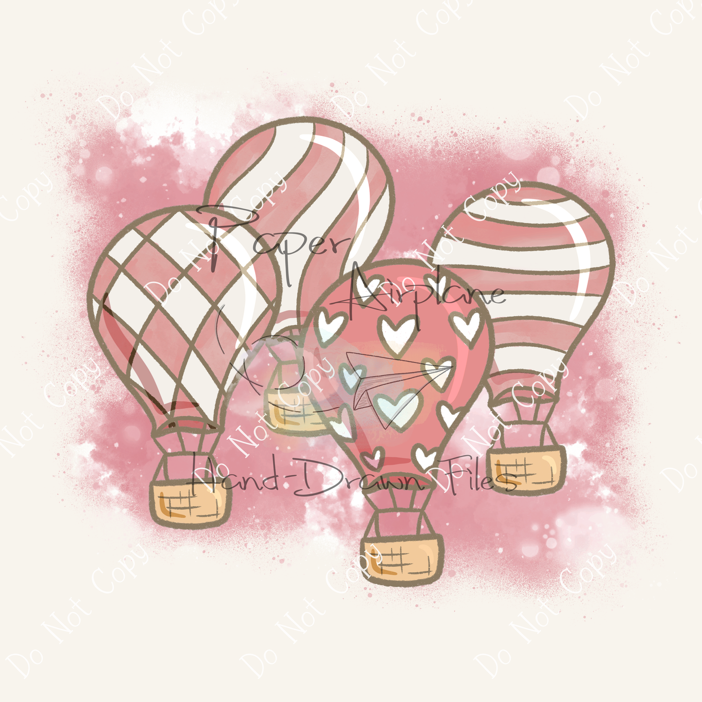 Hot Air Balloons (Red)