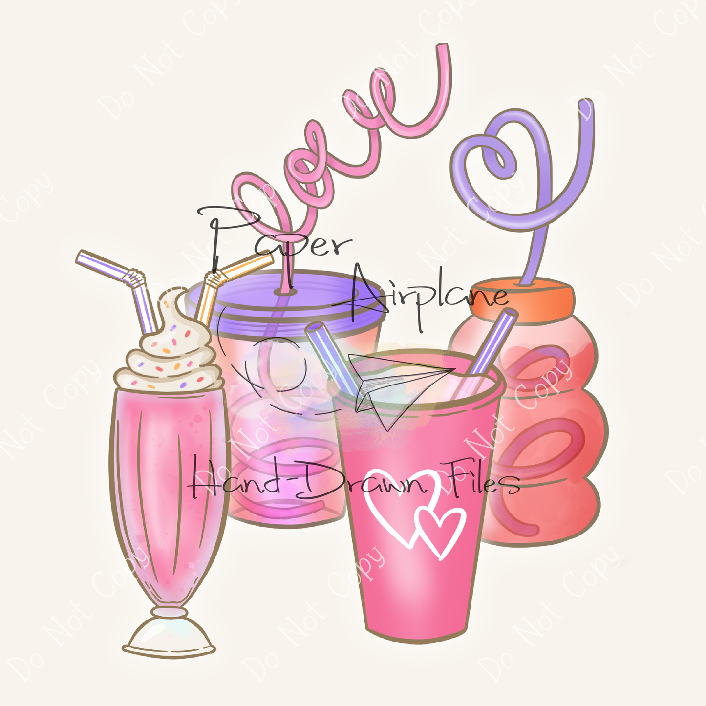 Valentines Drinks (Pink)