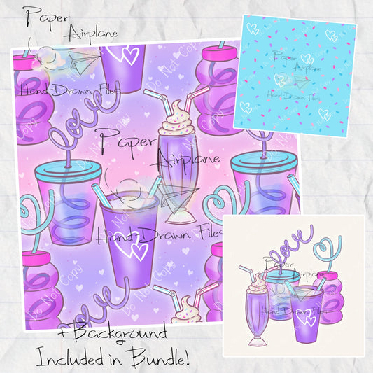 Valentines Drinks (Purple)